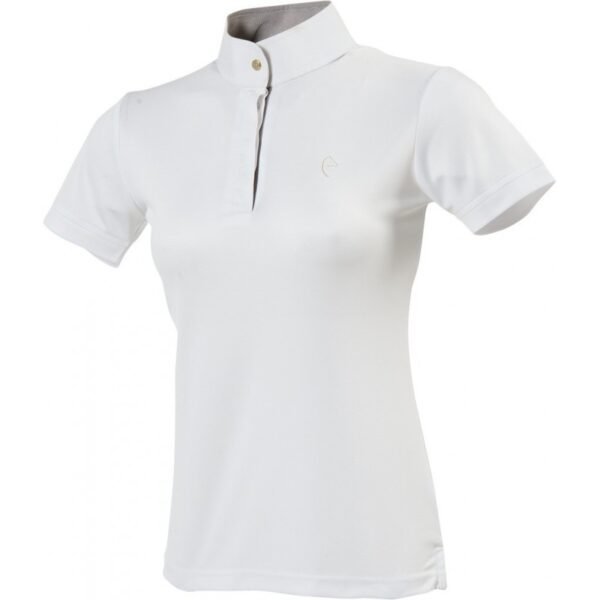 Polera concurso mujer mangas cortas mesh EQUITHÈME