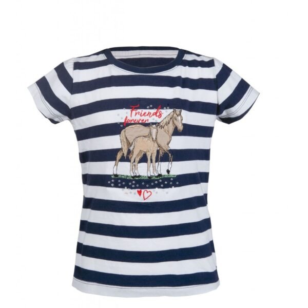 Polera striped azul con blanco HKM