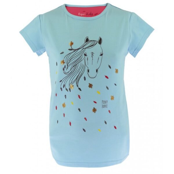 Polera beauty azul claro EQUI-KIDS