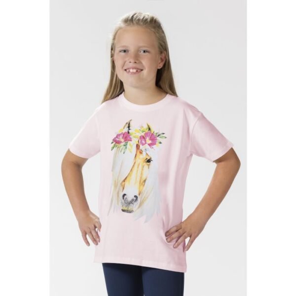 Polera niña flower horse HKM
