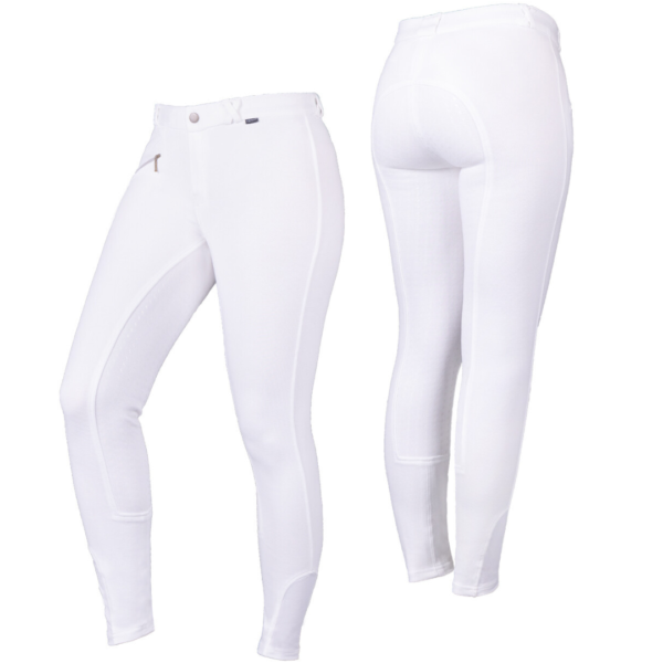 Pantalones junior full grip blanco QHP