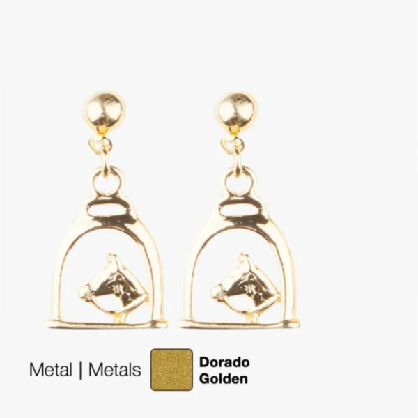 Aros colgantes con forma de herradura ZALDI