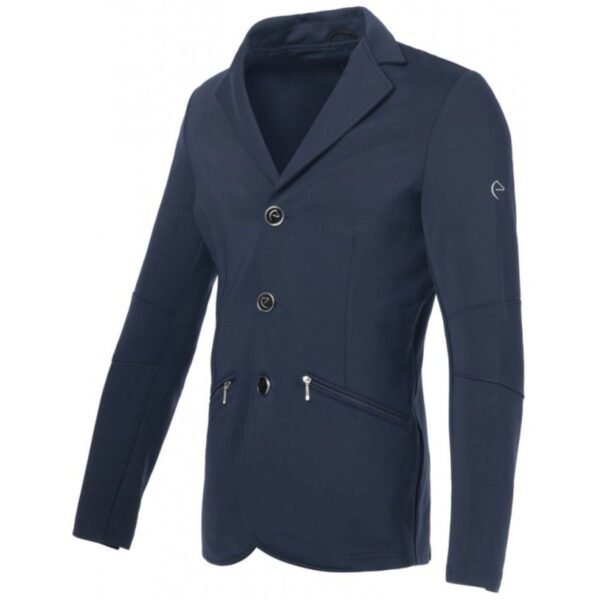 Chaqueta de concurso bordo hombre azul EQUITHEME