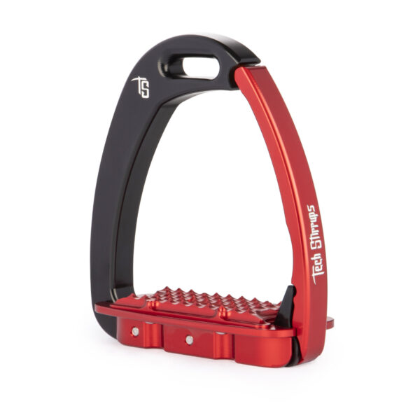 Estribo para niño venice sloped negro/rojo TECH