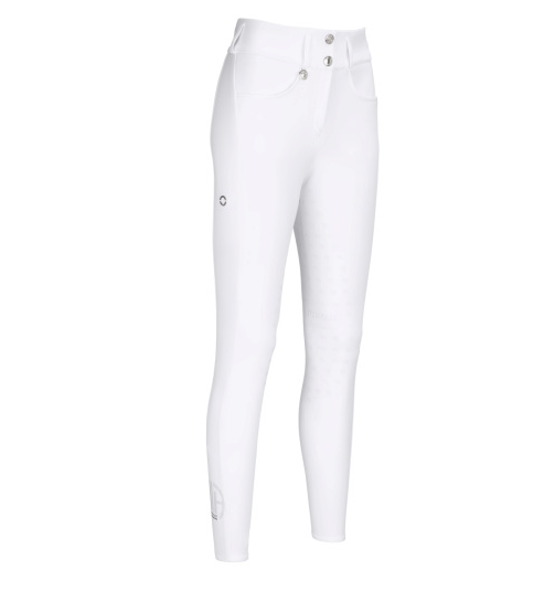 Pantalón amia knee grip tiro medio blanco PIKEUR