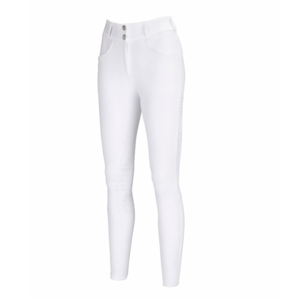 Pantalón delilah knee grip tiro medio blanco PIKEUR