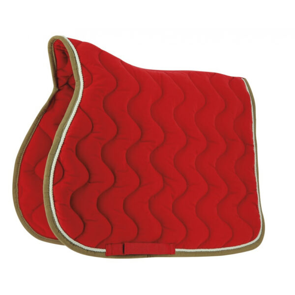 Mandil polyfun rojo/taupe pony EQUITHEME