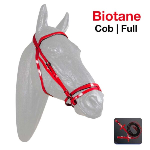 Cabezada de biotane rojo cob ZALDI