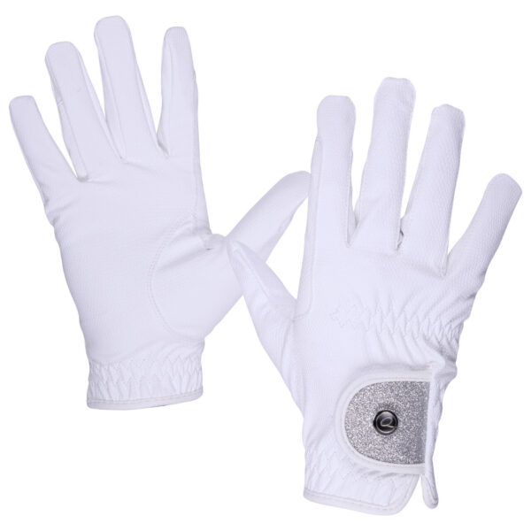 Guantes glitz blanco QHP