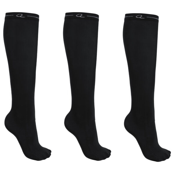 Calcetines show pack de tres negro QHP