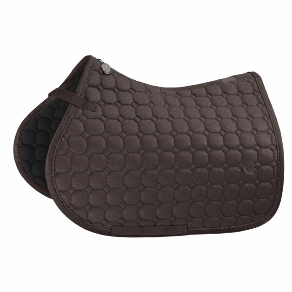 Mandil cotton platinum glitter café ESKADRON