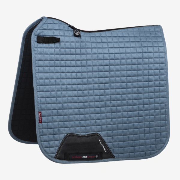 Mandil suede square ice blue adiestramiento LEMIEUX