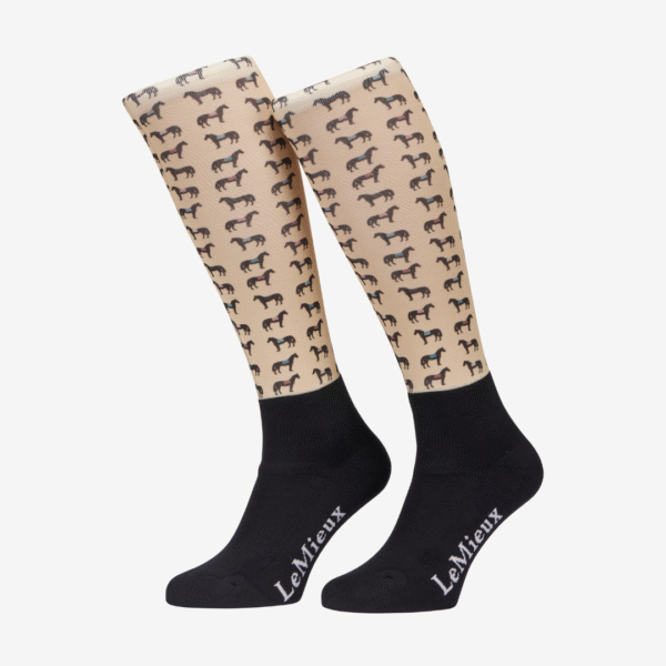 Calcetines footsie saddle pads beige adulto LEMIEUX
