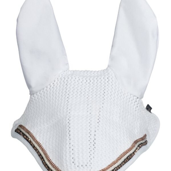 Orejeras blanco rosegold glamour Style HKM