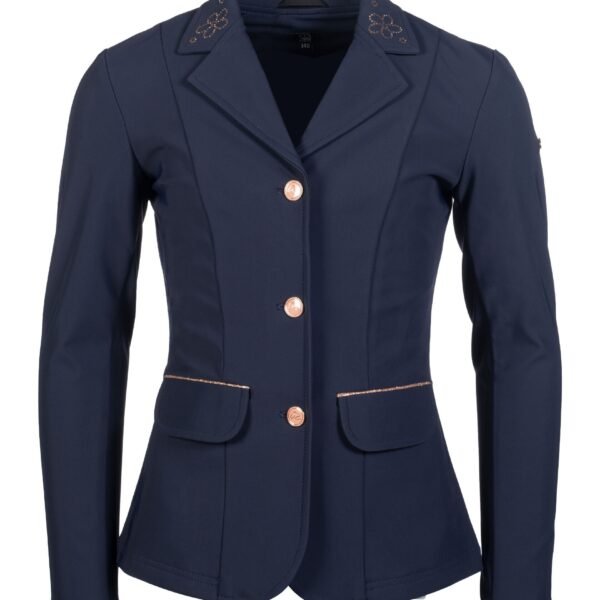 Chaqueta de concurso flora kids azul HKM