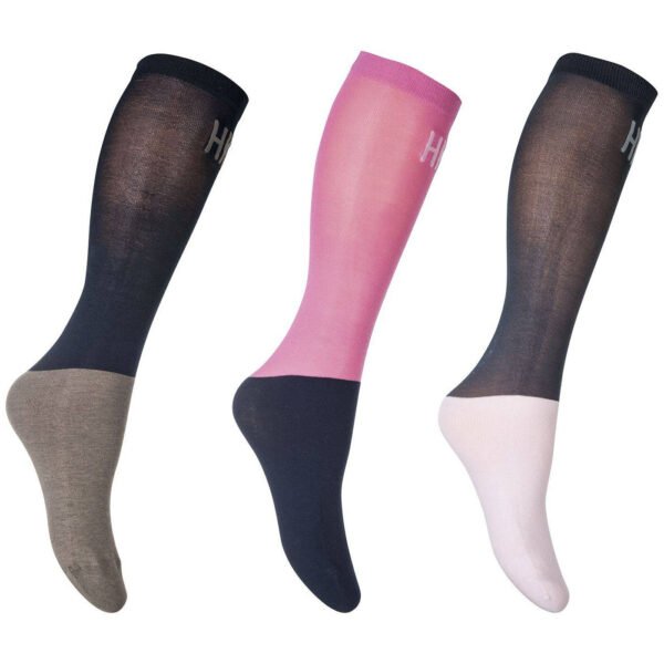 Calcetines microalgodón colour pink pack 3 HKM