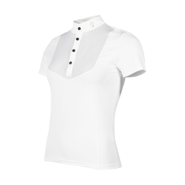 Polera de concurso amalfi blanca HKM
