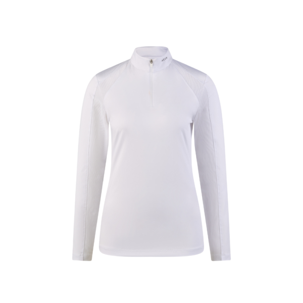 Polera de concurso mesh ml 7232 blanca PIKEUR