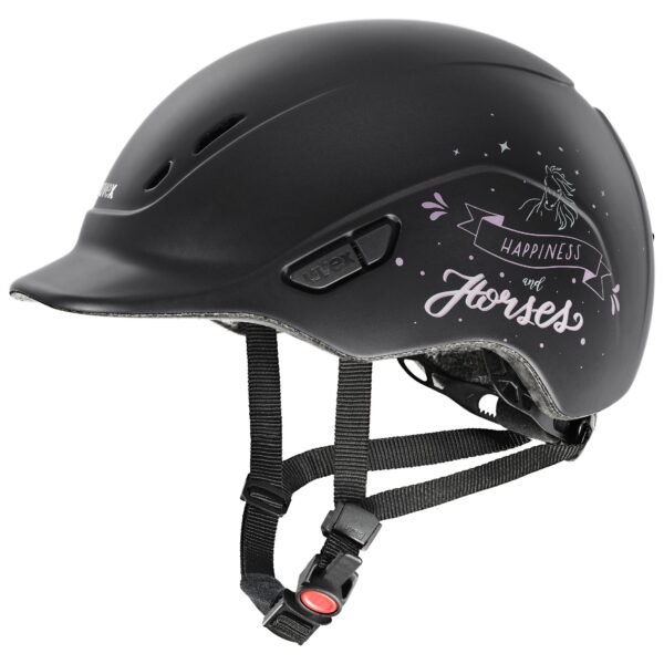Casco kidoxx happyness and horses negro (talla 49-54) UVEX