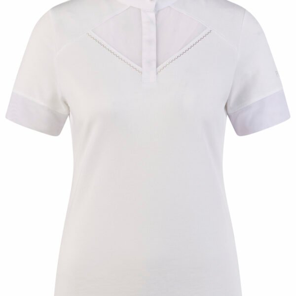 Polera de concurso sport blanca 7230 PIKEUR