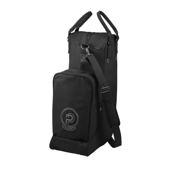 Bolso para botas y casco faux leath. platinium 25 negro ESKADRON