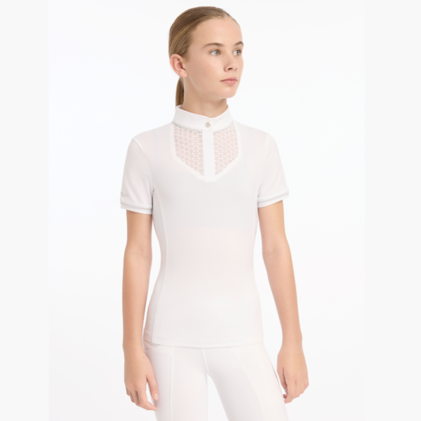 Polera belle para niñas blanca talla 13-14 LEMIEUX