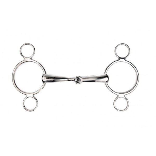 Bocado de 3 argollas 18 mm 12,5 cms METALAB