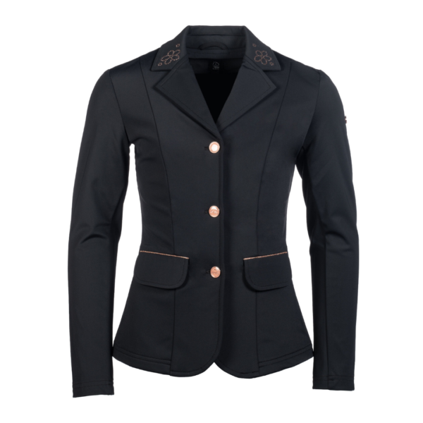 Chaqueta de concurso flora kids negra HKM