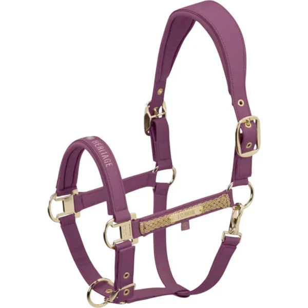 Jáquima faux leather double pin herritage frambuesa full ESKADRON